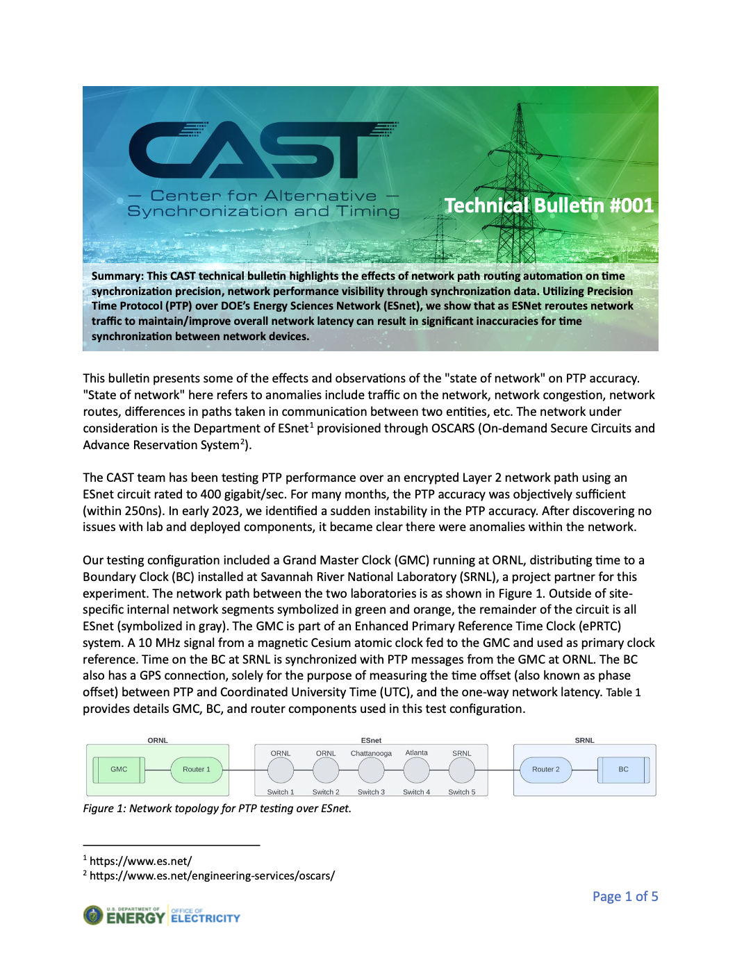 Image of the first page of a technical bulletin.